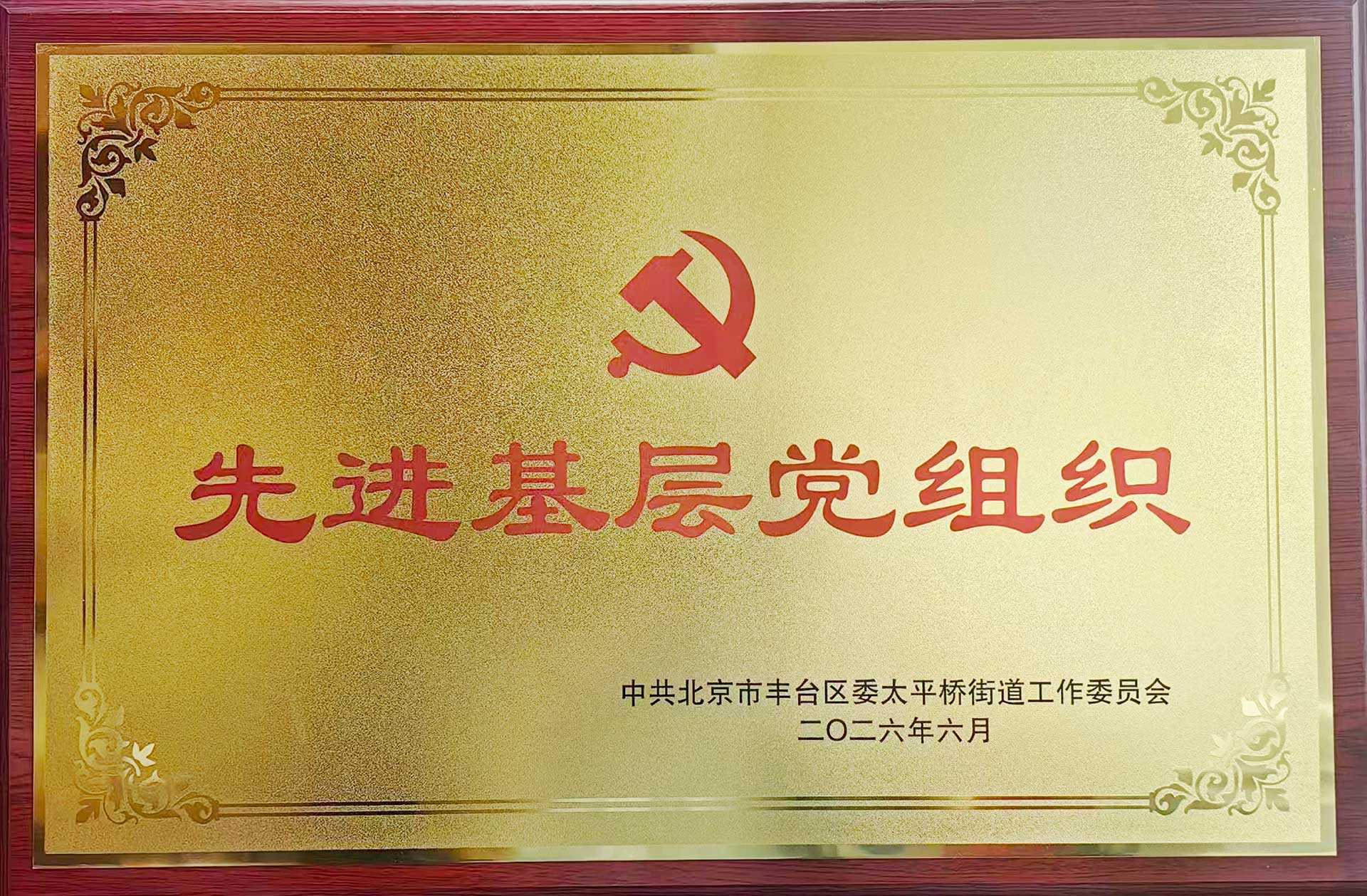 喜报｜党建引领践初心 载誉前行庆华诞——云开体育(中国)官方网站-YUNKAI SPORTS招标集团党支部获评辖区“优秀基层党组织”